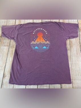 Nature Backs Comfort Colors T Shirt Purple Size XL